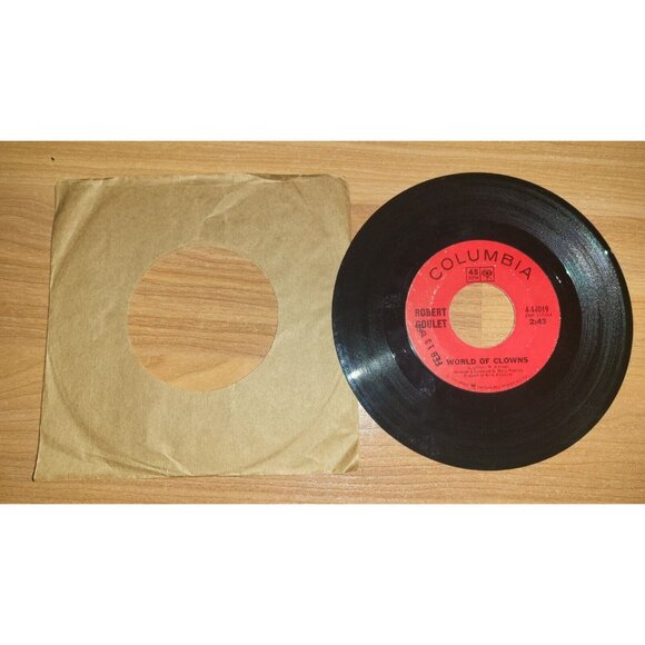 Robert Goulet World Of Clowns Ciao Compare Vinyl 7" Former DJ Record W/ Air Date